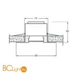 Встраиваемый светильник Donolux N1517-NM/CH - Схема