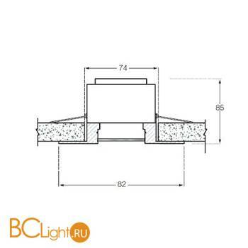 Встраиваемый светильник Donolux SN1517-PC/CH - Схема