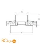 Встраиваемый светильник Donolux SN1517-PC/CH - Схема