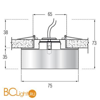 Встраиваемый светильник Donolux N1518-CL - Схема