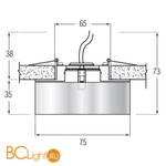 Встраиваемый светильник Donolux N1518-CL - Схема