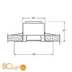 Встраиваемый светильник Donolux N1519/NM - Схема