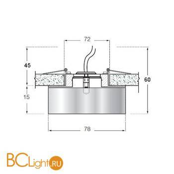 Встраиваемый светильник Donolux N1520-WH - Схема