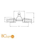 Встраиваемый светильник Donolux N1524/KG - Схема