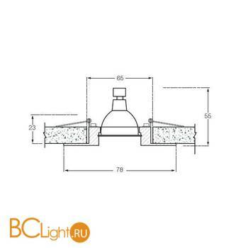 Встраиваемый светильник Donolux N1531-B/S - Схема