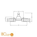 Встраиваемый светильник Donolux N1537-S/Glas - Схема