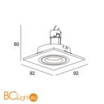 Встраиваемый светильник Donolux SA1520-BLACK - Схема