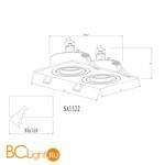 Встраиваемый светильник Donolux SA1522-BLACK - Схема