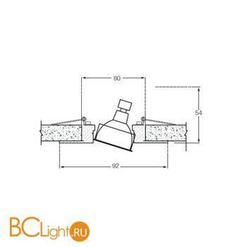 Встраиваемый светильник Donolux SA1520-Alu/Black - Схема
