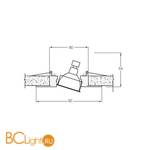 Встраиваемый светильник Donolux SA1520-Alu/Black - Схема