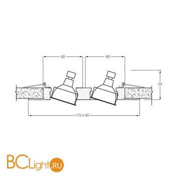 Встраиваемый светильник Donolux SA1522-Alu/Black - Схема
