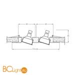 Встраиваемый светильник Donolux SA1522-Alu/Black - Схема