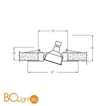 Встраиваемый светильник Donolux SA1525/KG - Схема