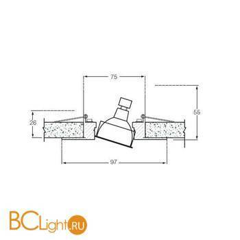 Встраиваемый светильник Donolux SA1527-GAB - Схема