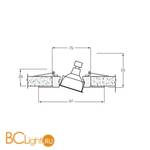 Встраиваемый светильник Donolux SA1527-GAB - Схема