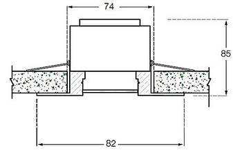 Встраиваемый спот Donolux SN1515-MC/Bl.Diamond, 212 - Схема
