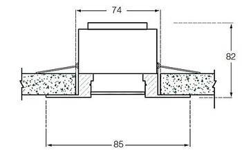 Встраиваемый спот Donolux N1515/CH - Схема