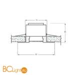 Встраиваемый светильник Donolux SN1516-NM/Lt.peach. 66 - Схема