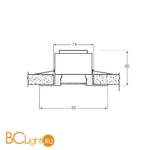 Встраиваемый светильник Donolux SN1518-GAB - Схема
