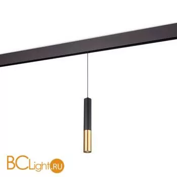 Подвесной трековый светильник для магнитного шинопровода Donolux SPACE-Track system Tandem DL20298WW5BS 5W 3000K 341Lm черный/золото
