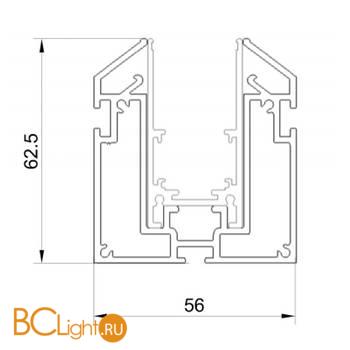 Шинопровод Donolux SPACE-Track system DLT2500InCB - Схема