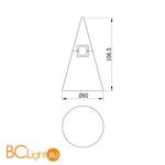 Модульный светодиодный светильник Donolux Tring DL20230M5W1 Black Bronze - Схема