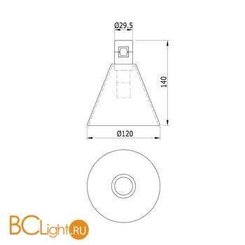 Модульный светодиодный светильник Donolux Tringlas DL20234M5W1 Black Bronze - Схема