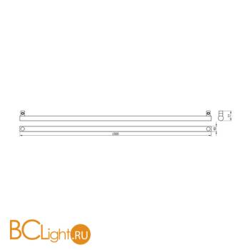 Модульный светодиодный светильник Donolux Tuba DL20239M38W1 Black - Схема