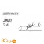 Спот (точечный светильник) Eglo Alamo 89059 - Схема