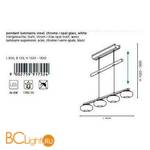 Подвесной светильник Eglo Aleandro 91752 - Схема