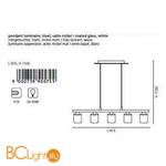 Подвесной светильник Eglo Almera 1 90075 - Схема