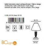 Настольная лампа Eglo Antica 83137 - Схема