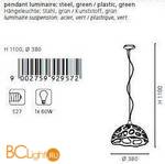 Подвесной светильник Eglo Anzino 92957 - Схема