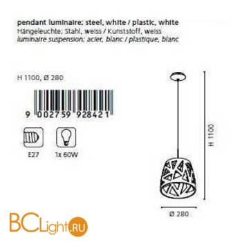 Подвесной светильник Eglo Anzino 92842 - Схема