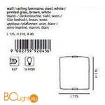 Настенный светильник Eglo Arlena 92045 - Схема