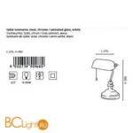 Настольная лампа Eglo Banker 90968 - Схема