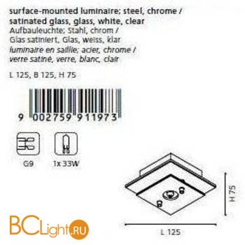 Спот (точечный светильник) Eglo Bantry 91197 - Схема