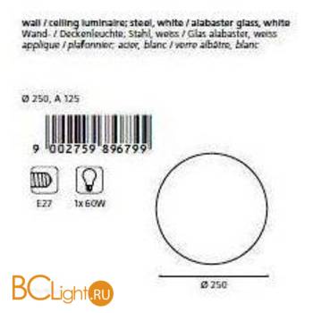 Настенно-потолочный светильник Eglo Bari1 89679 - Схема
