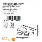 Потолочный светильник Eglo Bastillio 91841 - Схема