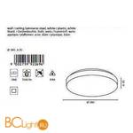 Настенно-потолочный светильник Eglo Beramo 92269 - Схема