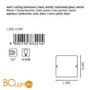 Потолочный светильник Eglo Borgo 83241 - Схема