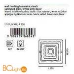 Настенно-потолочный светильник Eglo Borgo1 86854 - Схема