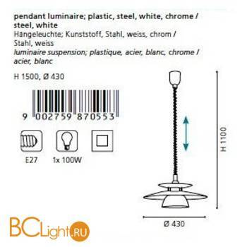 Подвесной светильник Eglo Brenda 87055 - Схема