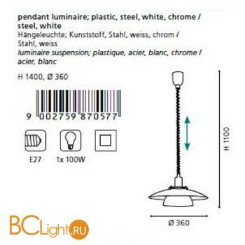 Подвесной светильник Eglo Brenda 87057 - Схема