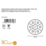 Потолочный светильник Eglo Cabo 93108 - Схема