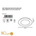 Настенно-потолочный светильник Eglo Calvin 92097 - Схема