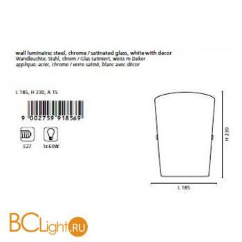 Настенный светильник Eglo Caprice 91856 - Схема