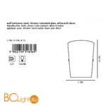 Настенный светильник Eglo Caprice 91856 - Схема