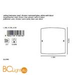 Настенный светильник Eglo Caprice 91857 - Схема