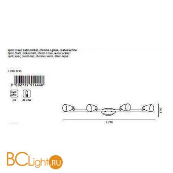 Спот (точечный светильник) Eglo Cariba 91444 - Схема
